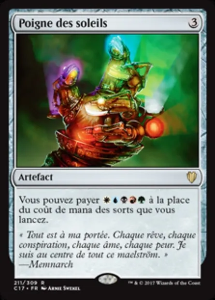 Poigne des soleils, carte Magic C17 211 — extension Commander 2017