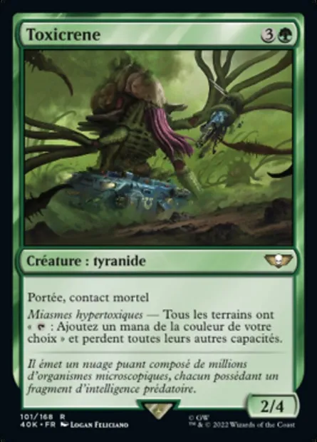 Toxicrene, carte Magic 40K 101 — extension Warhammer 40,000 Commander
