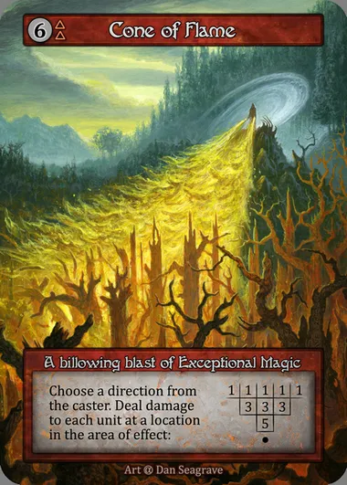 Cone of Flame, Sorcery card ALP 204 — Alpha set
