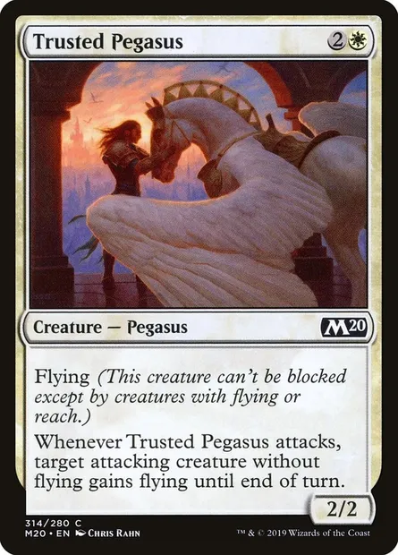 Trusted Pegasus, Magic card M20 314 — Core Set 2020 set