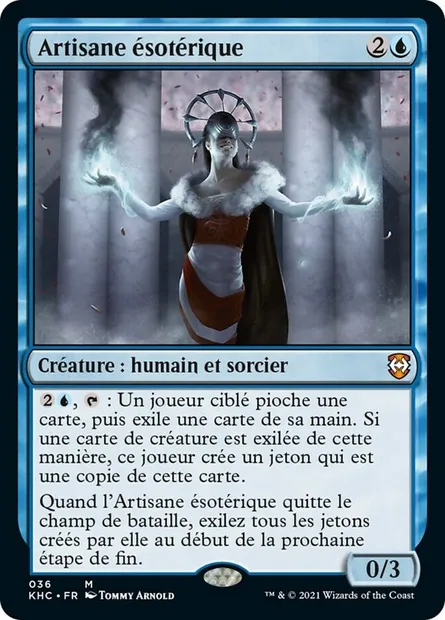Artisane ésotérique, carte Magic KHC 36 — extension Kaldheim Commander