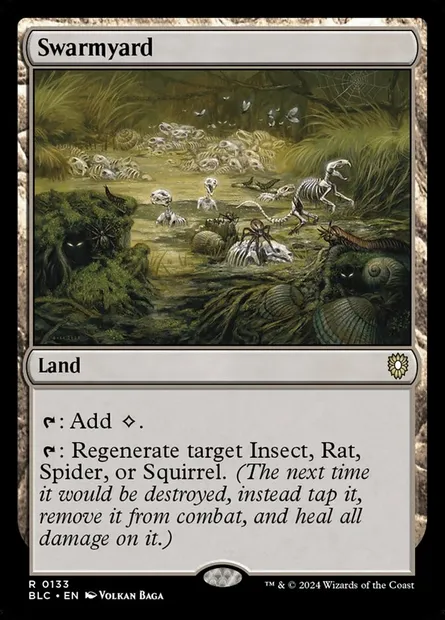 Swarmyard, Magic card BLC 133 — Bloomburrow Commander set