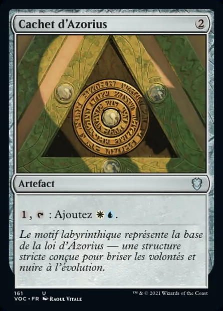 Cachet d'Azorius, carte Magic VOC 161 — extension Crimson Vow Commander