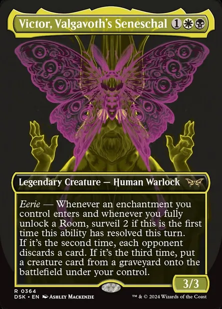 Victor, Valgavoth's Seneschal, Magic card DSK 364 — Duskmourn: House of Horror set