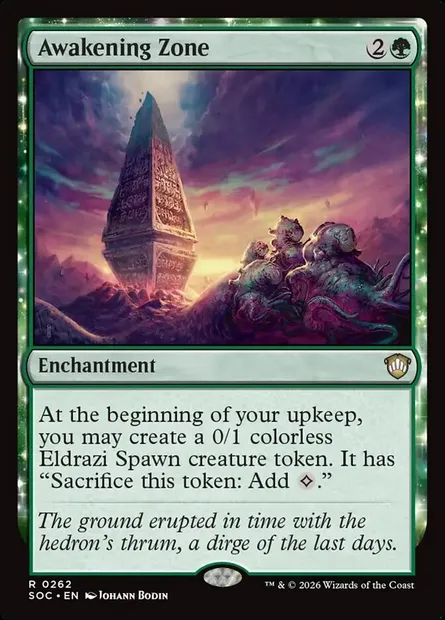 Awakening Zone, Magic card SOC 262 — Secrets of Strixhaven Commander set