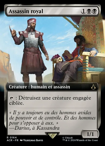 Assassin royal, carte Magic ACR 164 — extension Assassin's Creed