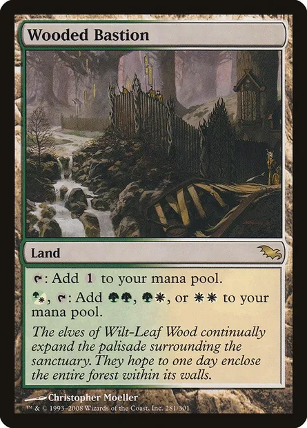 Wooded Bastion, Magic card SHM 281 — Shadowmoor set