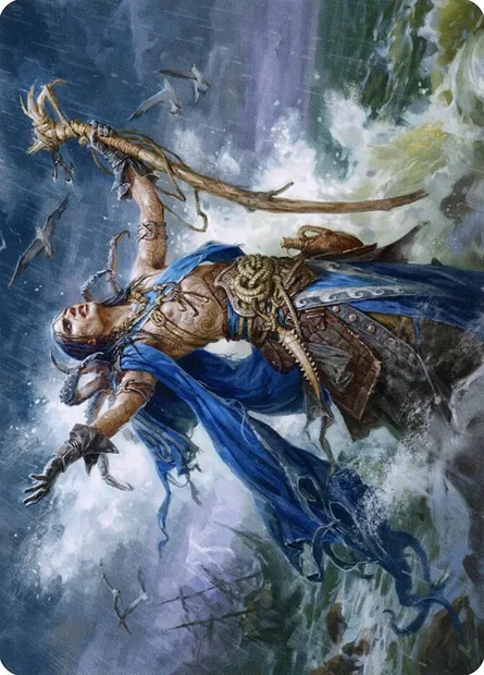 Lier, Disciple of the Drowned // Lier, Disciple of the Drowned, Magic card AMID 25 — Midnight Hunt Art Series set