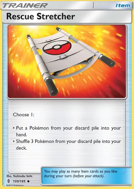 Rescue Stretcher, Pokémon card GRI 130 — Guardians Rising set
