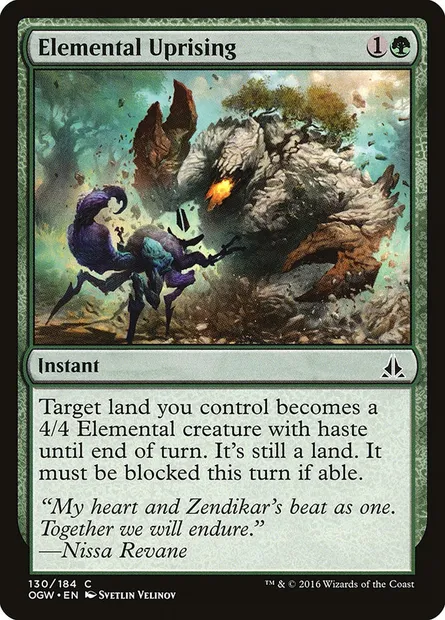 Elemental Uprising, Magic card OGW 130 — Oath of the Gatewatch set