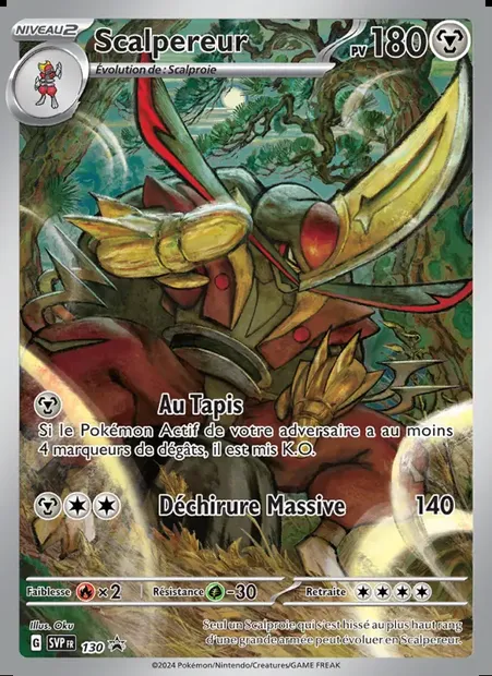 Scalpereur, carte Pokémon PR-SV 130 — extension SVP Black Star Promos
