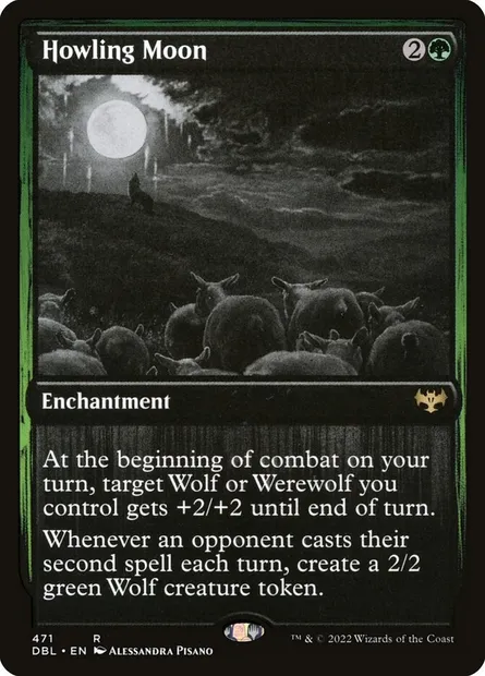 Howling Moon, Magic card DBL 471 — Innistrad: Double Feature set