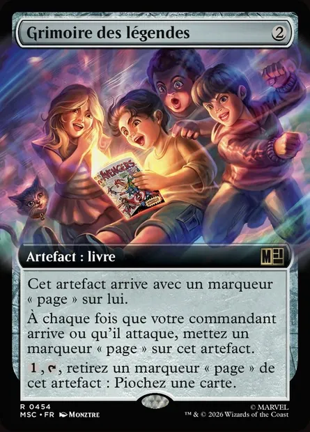 Grimoire des légendes, carte Magic MSC 454 — extension Marvel Super Heroes Commander