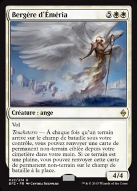 Bergère d'Éméria, carte Magic BFZ 22 — extension La bataille de Zendikar
