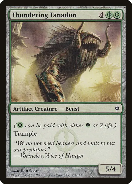 Thundering Tanadon, Magic card NPH 122 — New Phyrexia set