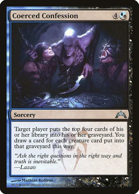 Coerced Confession, Magic card GTC 217 — Gatecrash set