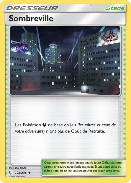 Sombreville, carte Pokémon UNM 193 — extension Harmonie des Esprits