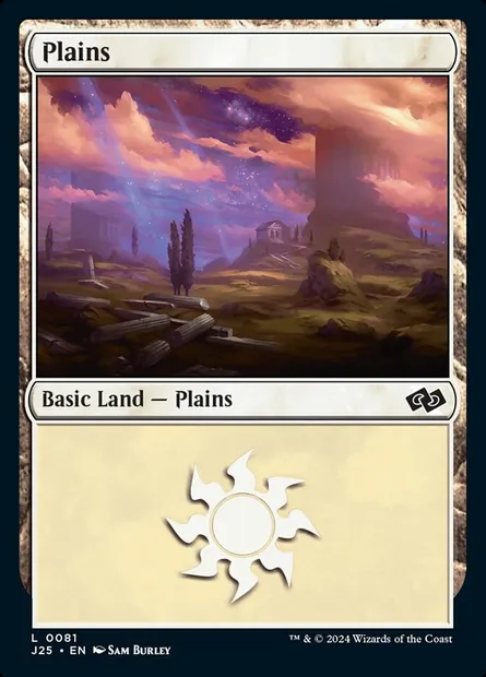 Plains, Magic card J25 81 — Foundations Jumpstart set