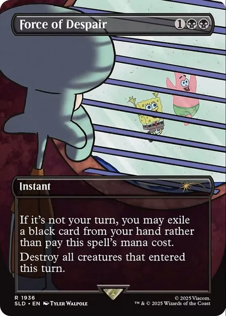 Force de désespoir, carte Magic SLD 1936 — extension Secret Lair Drop