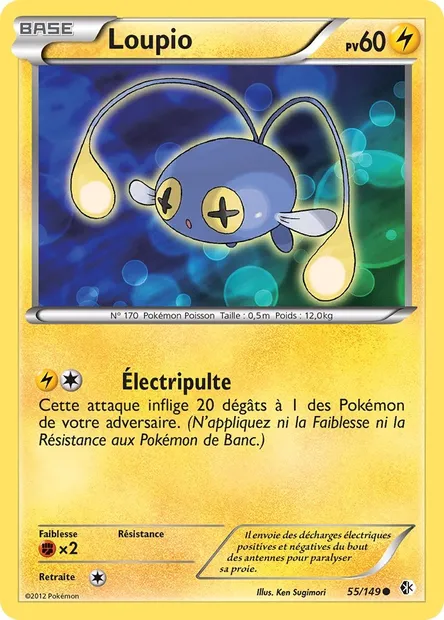 Loupio, carte Pokémon BCR 55 — extension Frontières Franchies