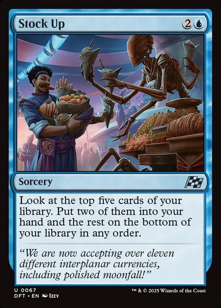 Stock Up, Magic card DFT 67 — Aetherdrift set