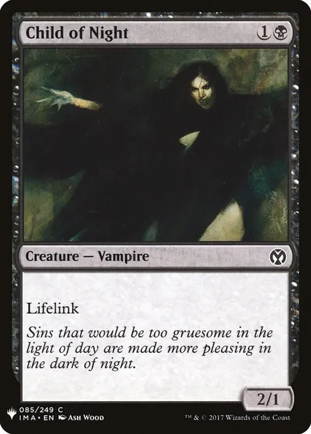 Child of Night, Magic card PLST IMA-85 — The List set