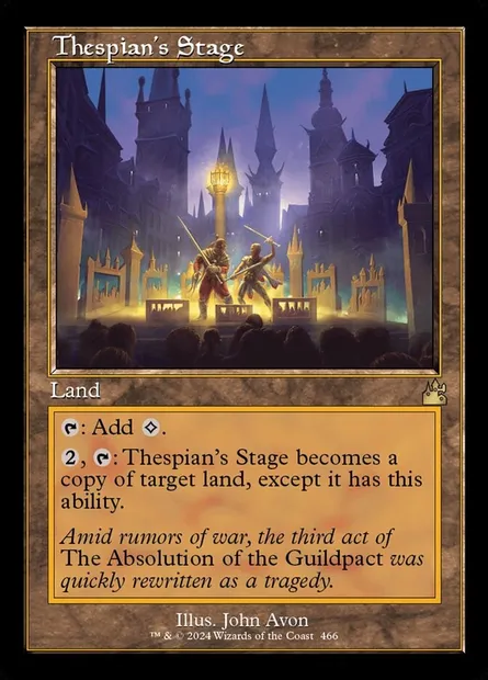 Scène de théâtre, carte Magic RVR 466 — extension Ravnica Remastered