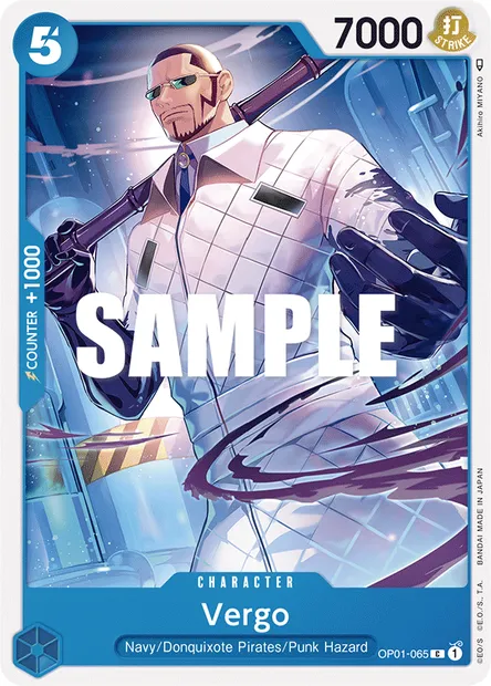 Vergo, carte One Piece OP01-065 — extension ROMANCE DAWN