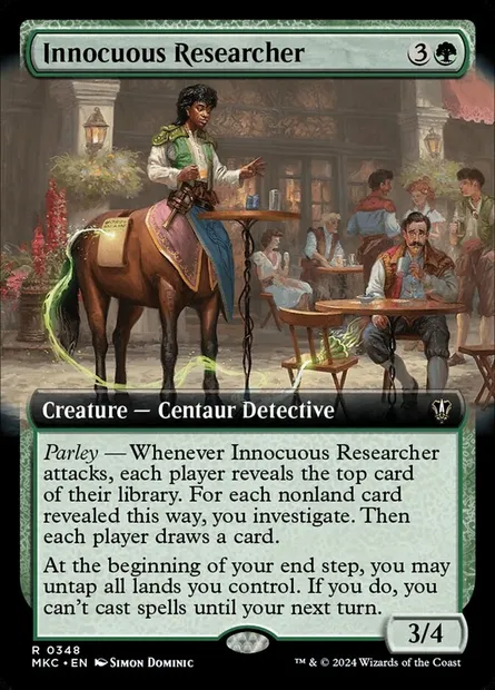 Innocuous Researcher, Magic card MKC 348 — Murders at Karlov Manor Commander set