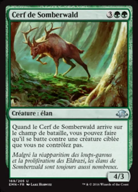 Cerf de Somberwald, carte Magic EMN 169 — extension La lune hermétique