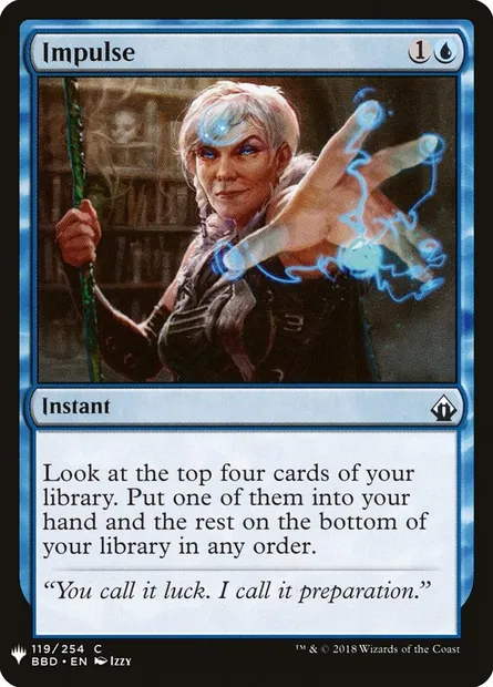 Impulsion, carte Magic PLST BBD-119 — extension The List