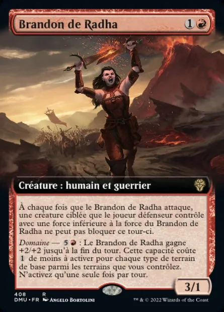 Brandon de Radha, carte Magic DMU 408 — extension Dominaria Uni