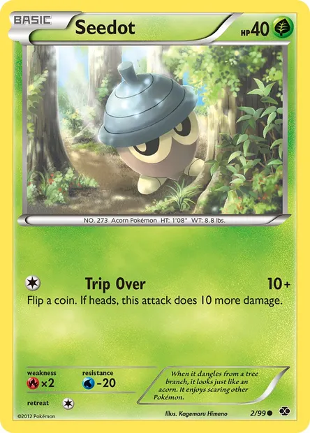 Seedot, Pokémon card NXD 2 — Next Destinies set