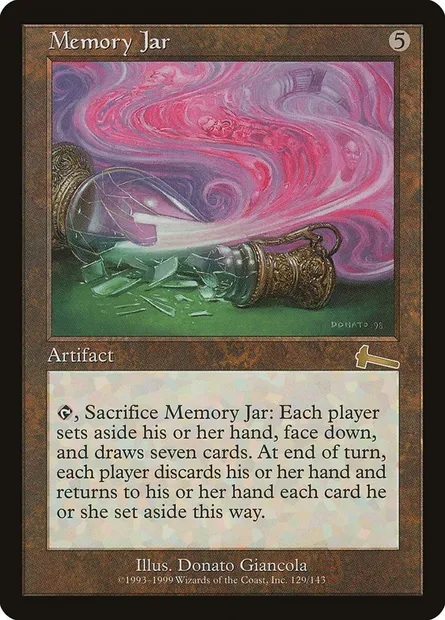 Memory Jar, Magic card ULG 129 — Urza's Legacy set