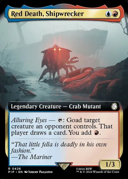 Red Death, Shipwrecker, Magic card PIP 426 — Fallout set