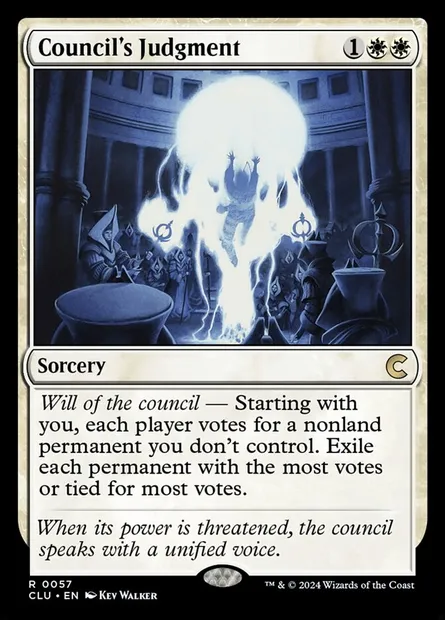 Council's Judgment, Magic card CLU 57 — Ravnica: Clue Edition set