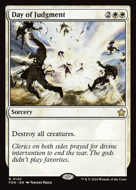 Day of Judgment, Magic card FDN 140 — Foundations set
