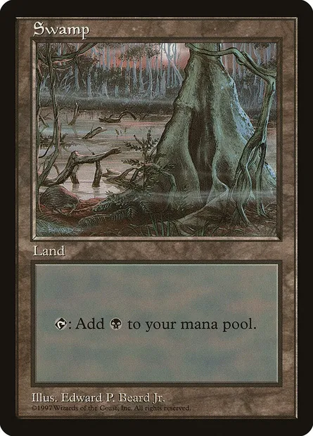 Swamp, Magic card PALP 5 — Asia Pacific Land Program set