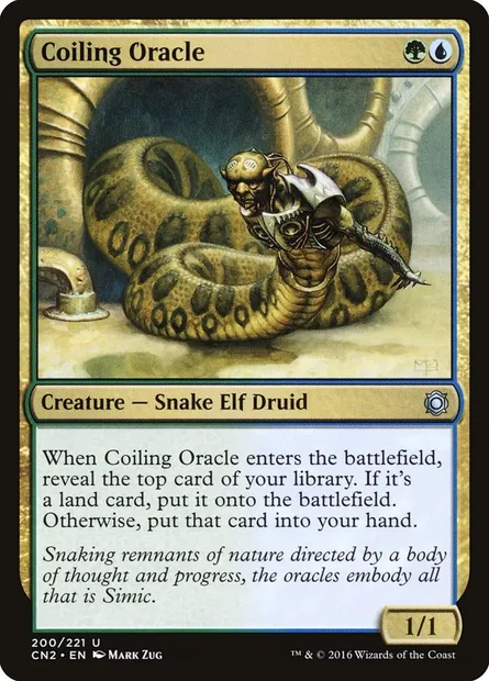 Coiling Oracle, Magic card CN2 200 — Conspiracy: Take the Crown set