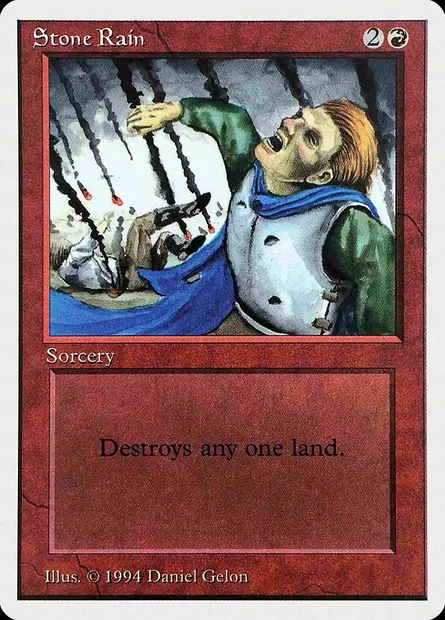 Stone Rain, Magic card SUM 180 — Summer Magic / Edgar set