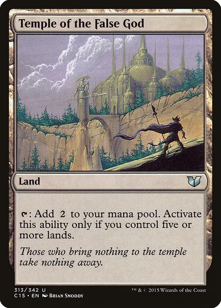 Temple of the False God, Magic card C15 313 — Commander 2015 set