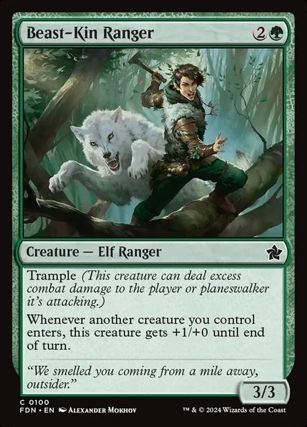 Beast-Kin Ranger, Magic card FDN 100 — Foundations set
