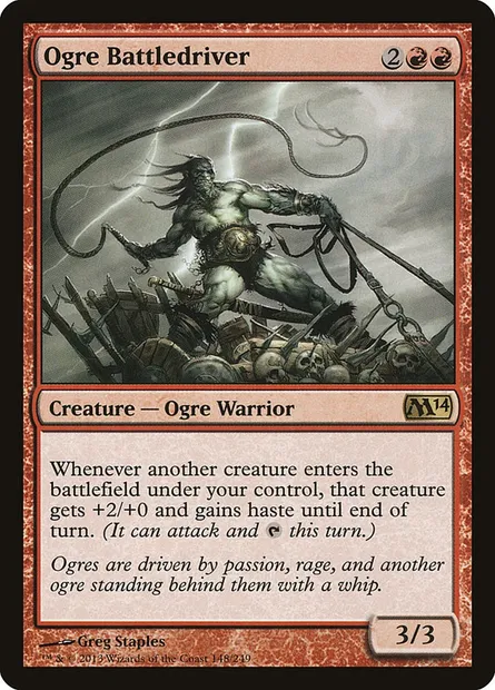 Ogre Battledriver, Magic card M14 148 — Magic 2014 set