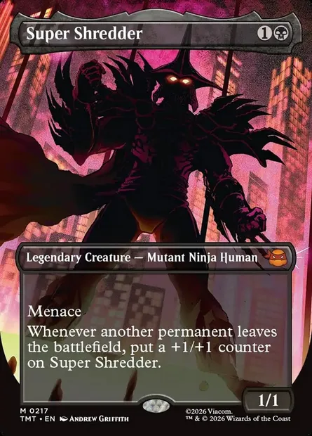 Super Shredder, Magic card TMT 217 — Teenage Mutant Ninja Turtles set