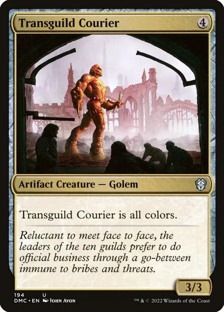 Transguild Courier, Magic card DMC 194 — Dominaria United Commander set
