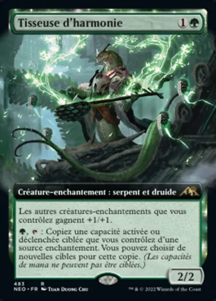 Tisseuse d'harmonie, carte Magic NEO 483 — extension Kamigawa: La Dynastie Néon