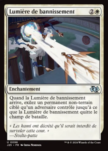 Lumière de bannissement, carte Magic J25 96 — extension Foundations Jumpstart