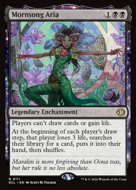 Mornsong Aria, Magic card PECL 111p — Lorwyn Eclipsed Promos set