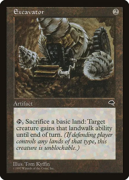 Excavator, Magic card TMP 287 — Tempest set
