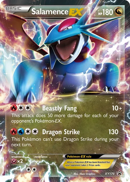 Salamence EX, Pokémon card XY 170 — XY Black Star Promos set